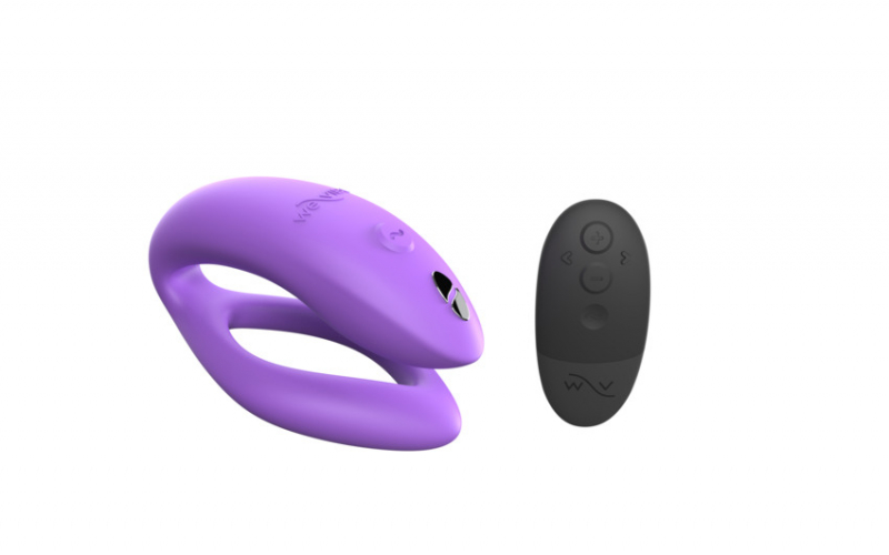 Вибратор для двоих на дистанционном управлении "We-​Vibe Sync O" + приложение, фиолетовый 